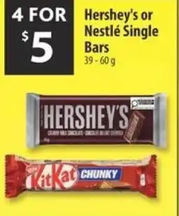 Co-op Hershey's or nestlé single bars offer