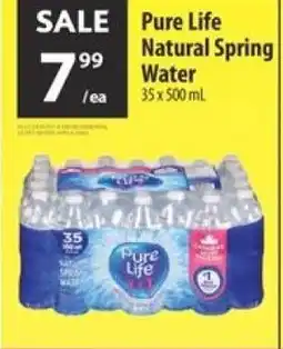 Co-op Pure life natural spring water offer