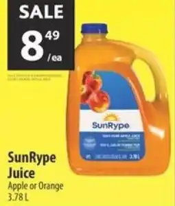 Co-op Sunrype juice offer