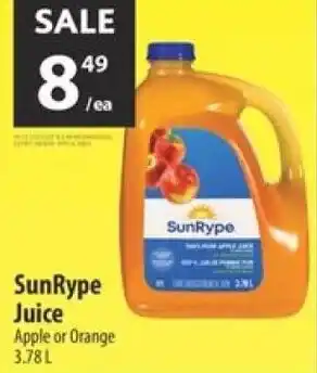 Co-op Sunrype juice offer