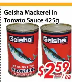 Bestco Food Mart Geisha Mackerel in Tomato Sauce offer