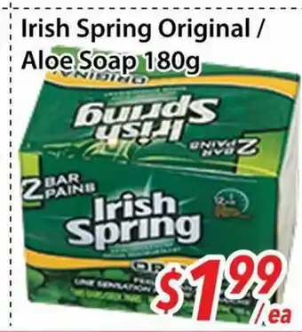 Bestco Food Mart Irish Spring original Aloe Soap offer