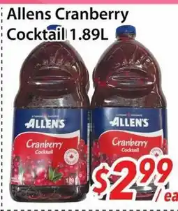 Bestco Food Mart Allens Cranberry Cocktail offer