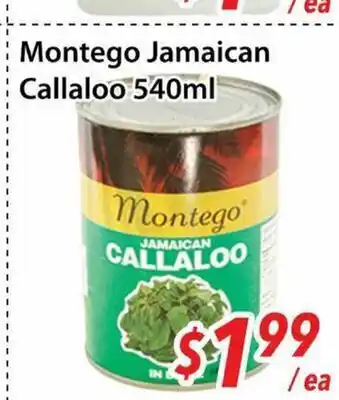 Bestco Food Mart Montego Jamaican Callaloo offer