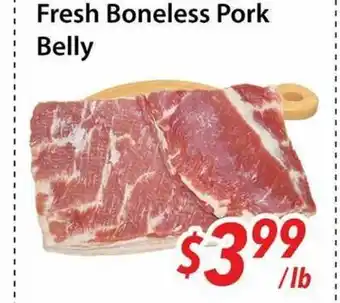 Bestco Food Mart Fresh Boneless Pork Belly offer