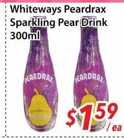 Bestco Food Mart Whiteways Peardrax Sparkling Pear Drink offer