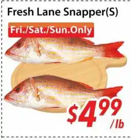 Bestco Food Mart Fresh Lane Snappers (S) offer