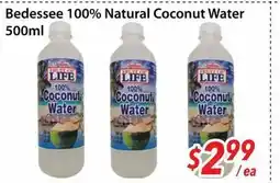 Bestco Food Mart Bedessee 100% Natural Coconut Water offer