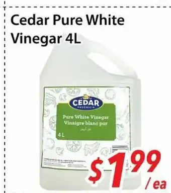 Bestco Food Mart Cedar Pure White Vinegar offer
