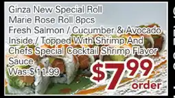 Ample Food Market Ginza New Special Roll Marie Rose Roll offer