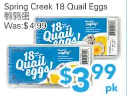 Ample Food Market Spring Creek 18 Quail Eggs offer