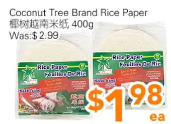 Ample Food Market Coconut Tree Brand Rice Paper offer