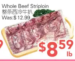 Ample Food Market Whole Beef Striploin offer
