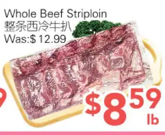 Ample Food Market Whole Beef Striploin offer
