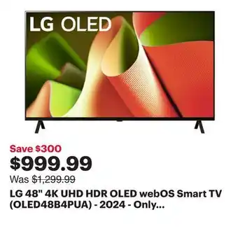 Best Buy LG 48 4K UHD HDR OLED webOS Smart TV (OLED48B4PUA) - 2024 - Only at Best Buy offer