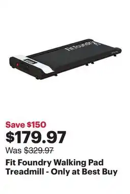 Best Buy Fit Foundry Walking Pad Treadmill - Only at Best Buy offer