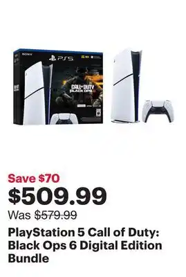Best Buy PlayStation 5 Call of Duty: Black Ops 6 Digital Edition Bundle offer