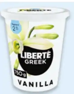 Walmart Liberté Greek 650 g - 750 g or Liberté Méditerranée 9% 900 g Yogurt Tubs offer