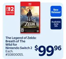 Walmart The Legend of Zelda: Breath of The Wild for Nintendo Switch 22 offer