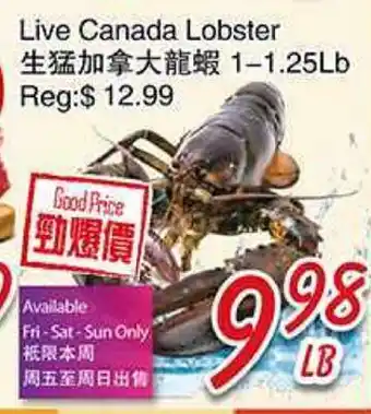 Foody Mart Live Canada Lobster offer