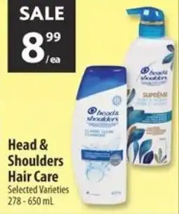 Co-op Head & shoulders hair care offer