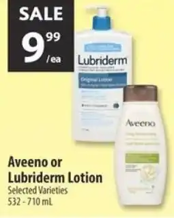 Co-op Aveeno or lubriderm lotion offer