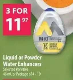 Co-op Liquid or powder water enhancers offer