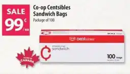 Co-op Co-op centsibles sandwich bags offer