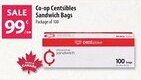 Co-op Co-op centsibles sandwich bags offer