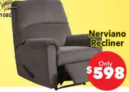 Surplus Furniture Nerviano Gray Recliner offer