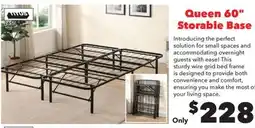 Surplus Furniture QUEEN 60 Metal Storable Base offer