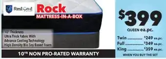 Surplus Furniture Rock Queen Mattress Set offer