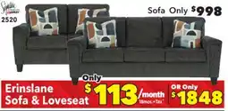 Surplus Furniture Erinslane Dusk Sofa & Loveseat set offer
