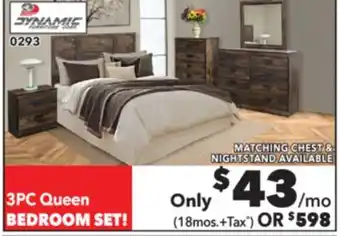 Surplus Furniture Montana 3-Piece Queen Bedroom Set offer
