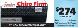 Surplus Furniture Chiro Firm Queen Mattress Set offer