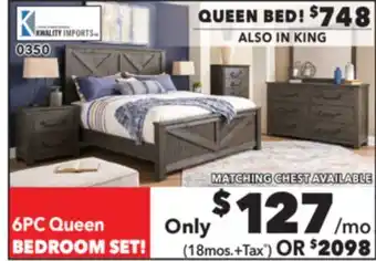 Surplus Furniture Montana 6 Piece Queen Bedroom Set offer
