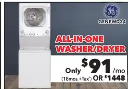 Surplus Furniture GE 27 Stacked Washer & Dryer offer