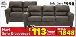 Surplus Furniture Navi Smoke Sofa & Loveseat Set offer
