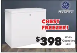 Surplus Furniture GE White 7.0 Cubic Foot Chest Freezer offer