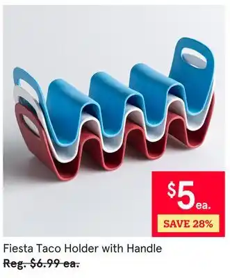 Kitchen Stuff Plus Fiesta Taco Holder with Handle offer