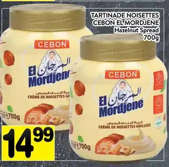 Supermarché PA TARTINADE NOISETTES CEBON EL MORDJENE | Hazelnut Spread offer