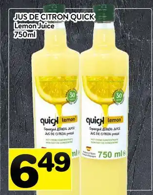 Supermarché PA JUS DE CITRON QUICK | Lemon Juice offer