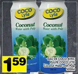 Supermarché PA EAU DE COCO AVEC PULPE COCO LYTE | Coconut Water with Pulp offer
