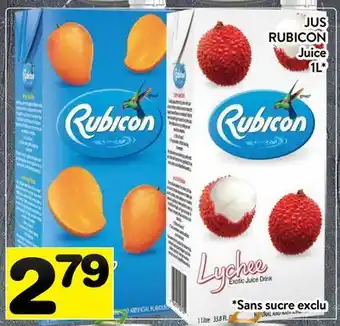 Supermarché PA JUS RUBICON | Juice offer