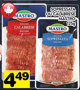 Supermarché PA SOPRESSATA OU CALABRESE MASTRO offer