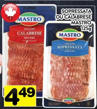 Supermarché PA SOPRESSATA OU CALABRESE MASTRO offer