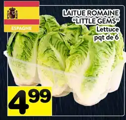 Supermarché PA LAITUE ROMAINE LITTLE GEMS | Lettuce offer