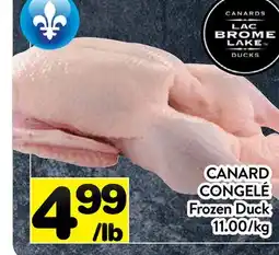 Supermarché PA CANARD CONGELÉ | Frozen Duck offer
