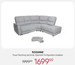 Meubles RD Roxanne - Sectional with Power Recliner - Grey offer