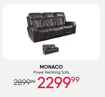 Meubles RD Monaco - Power Reclining Sofa with Adjustable Headrests offer